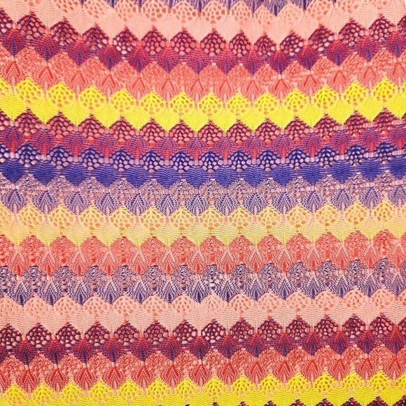 Wild Fable Womens Multicolor Halter Maxi Dress XS Back Tie Boho Crocheted Lined - Picture 8 of 11